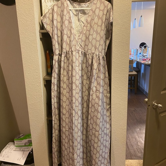 Khaki maxi dress - Picture 2 of 2